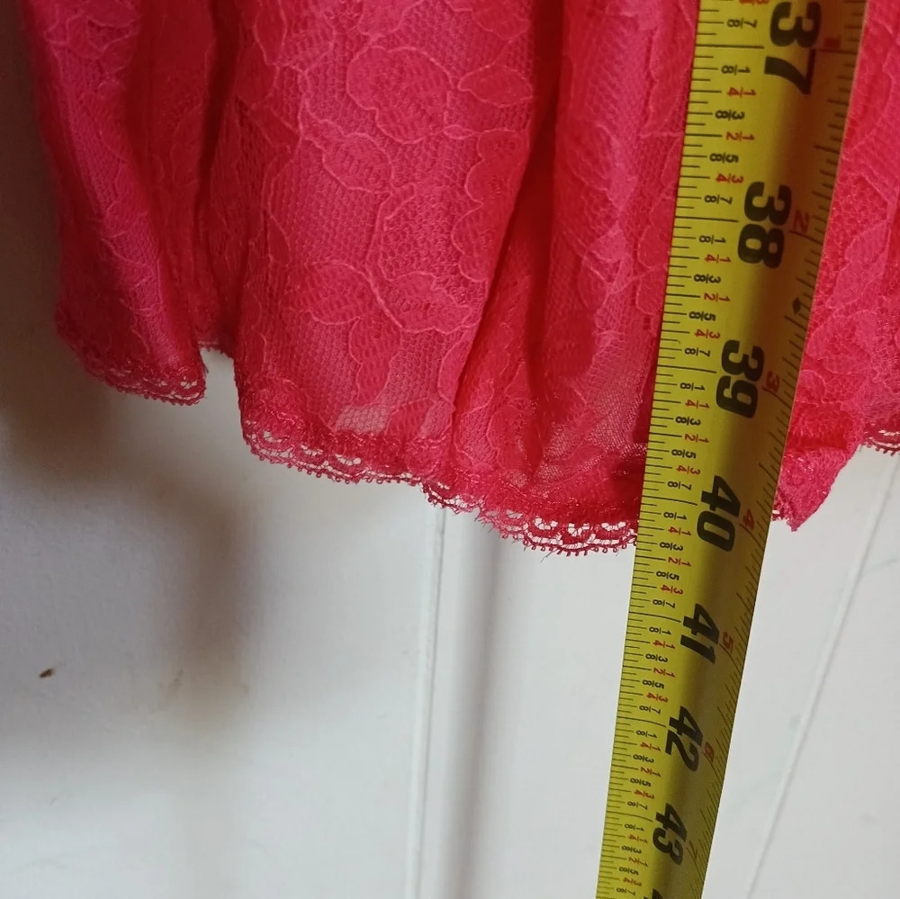 Vintage Gossard Artemis Orange Pink 2pc Ladies Nightgown Robe Set Sz Medium - Picture 14 of 14